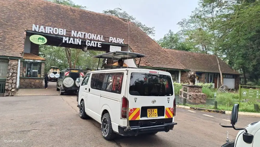 Marurumi safaris at Nairobi National Park Main gate Entrance